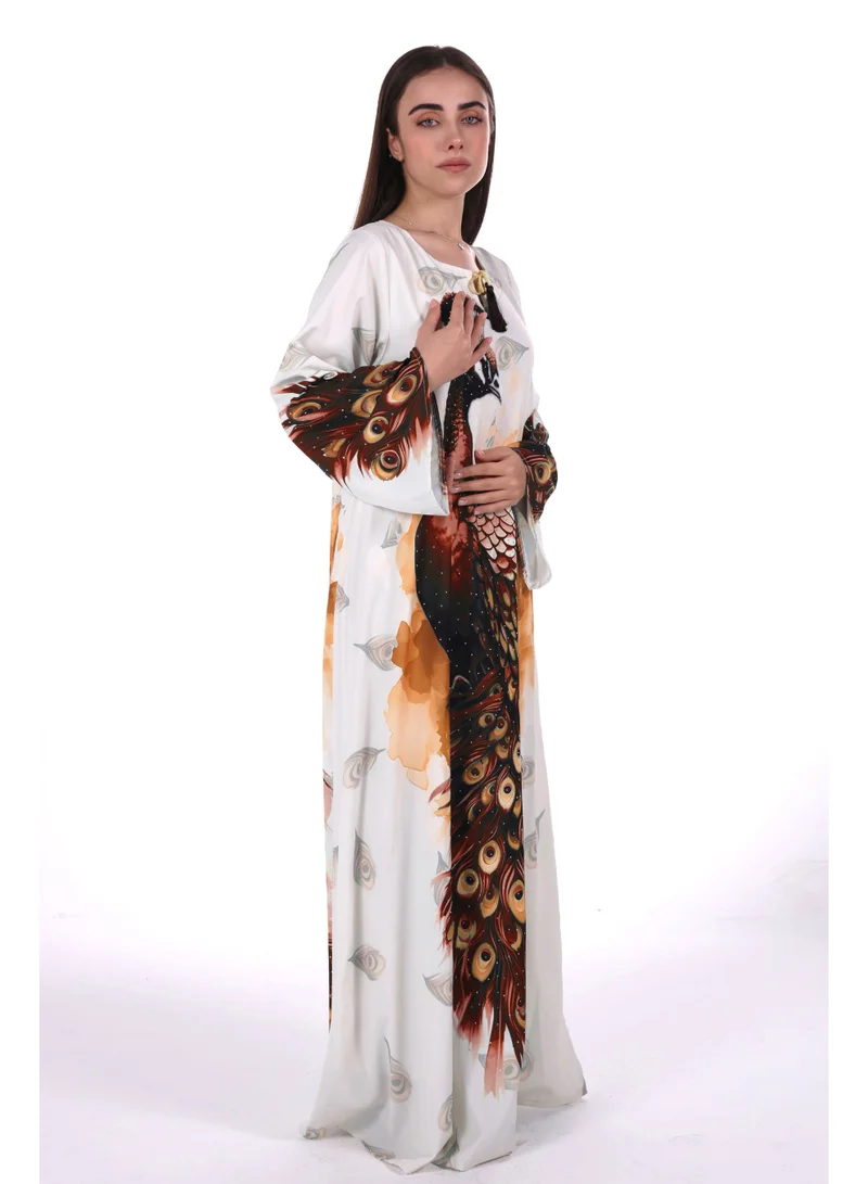 Al Bent Al Sharqieh orange women jalabiya , arabian traditional dress for Women | Best Price UAE